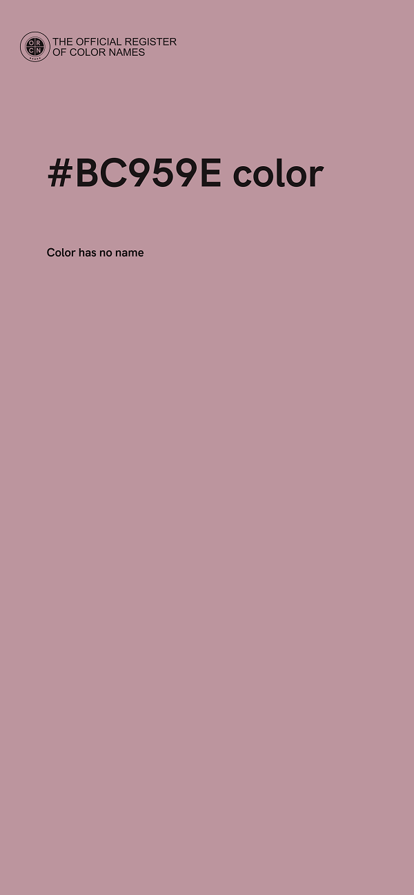 #BC959E color image