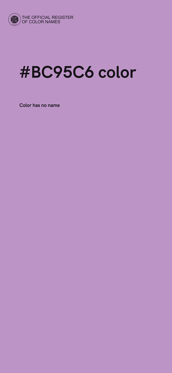 #BC95C6 color image