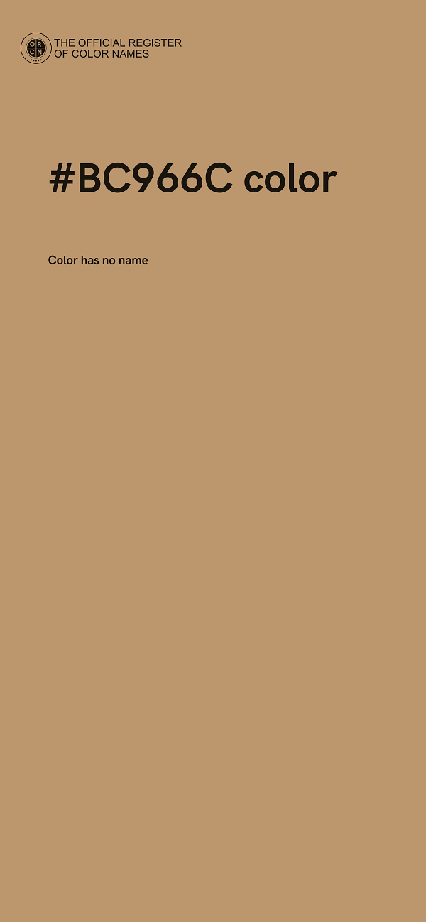 #BC966C color image