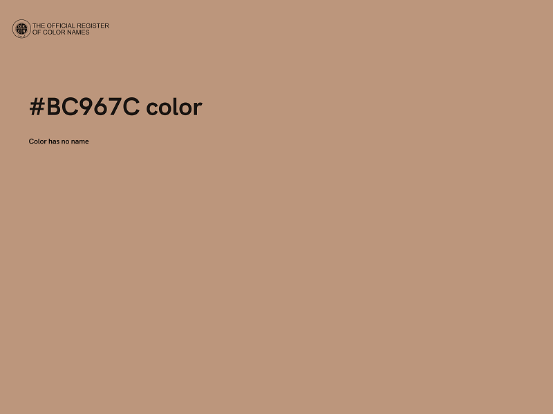 #BC967C color image