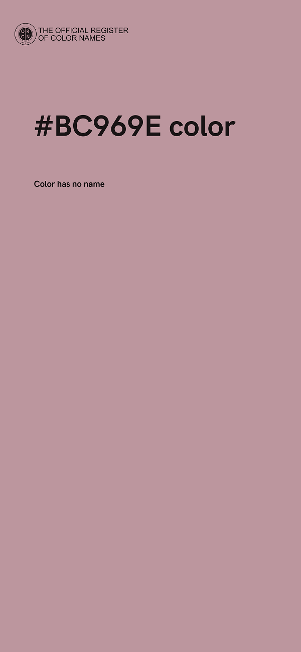 #BC969E color image