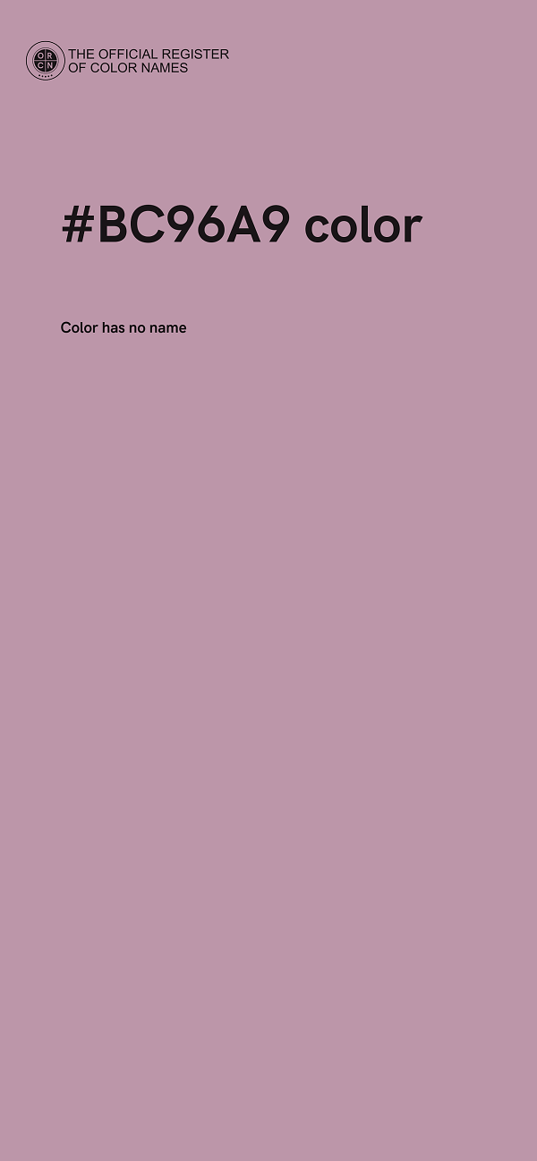 #BC96A9 color image