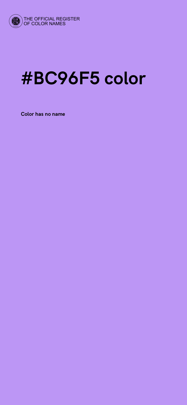 #BC96F5 color image