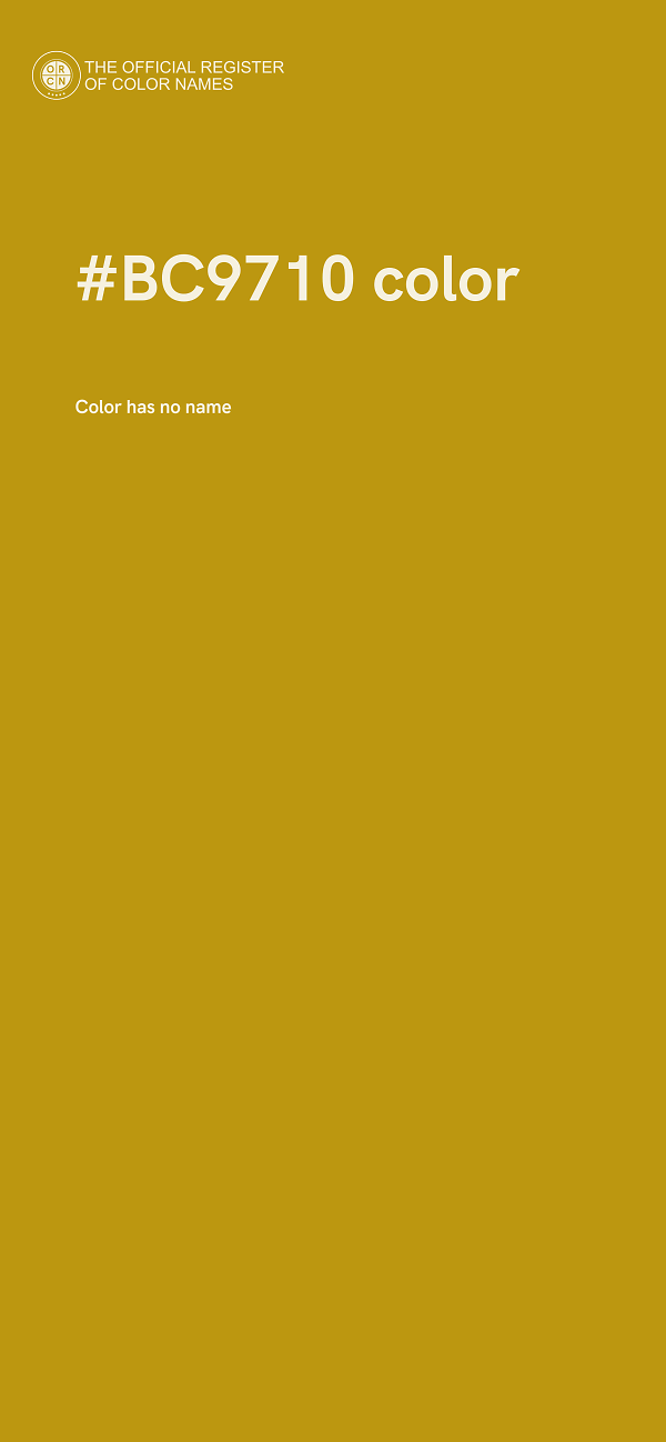 #BC9710 color image
