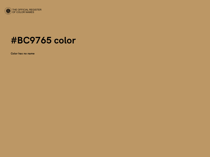 #BC9765 color image