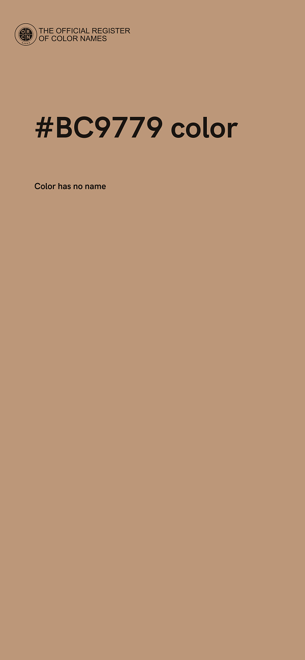 #BC9779 color image