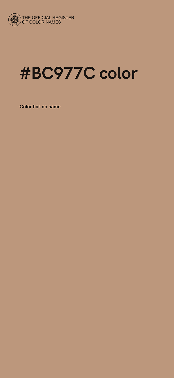 #BC977C color image