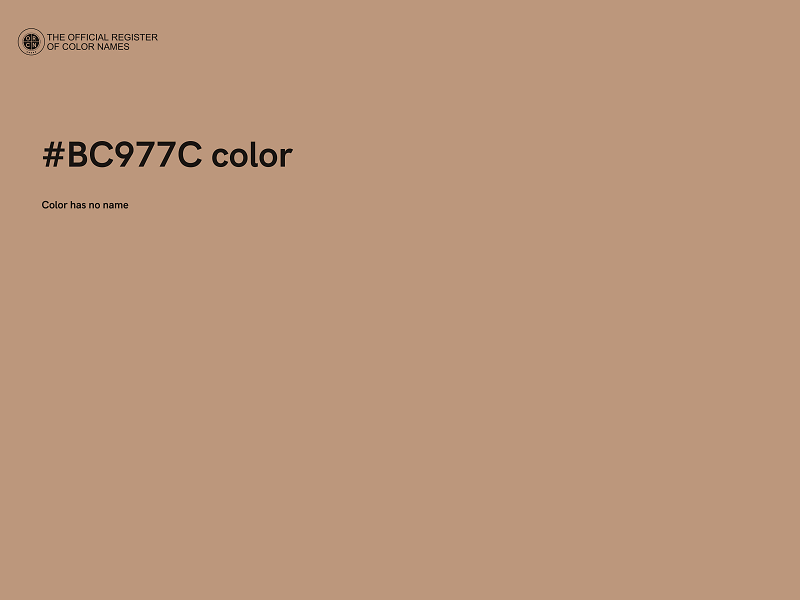 #BC977C color image