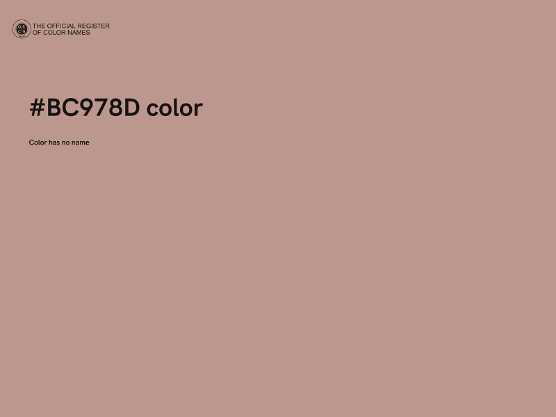 #BC978D color image