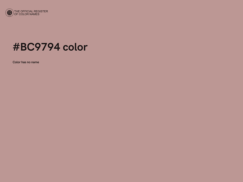 #BC9794 color image