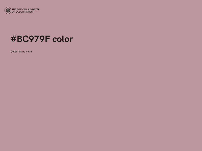 #BC979F color image