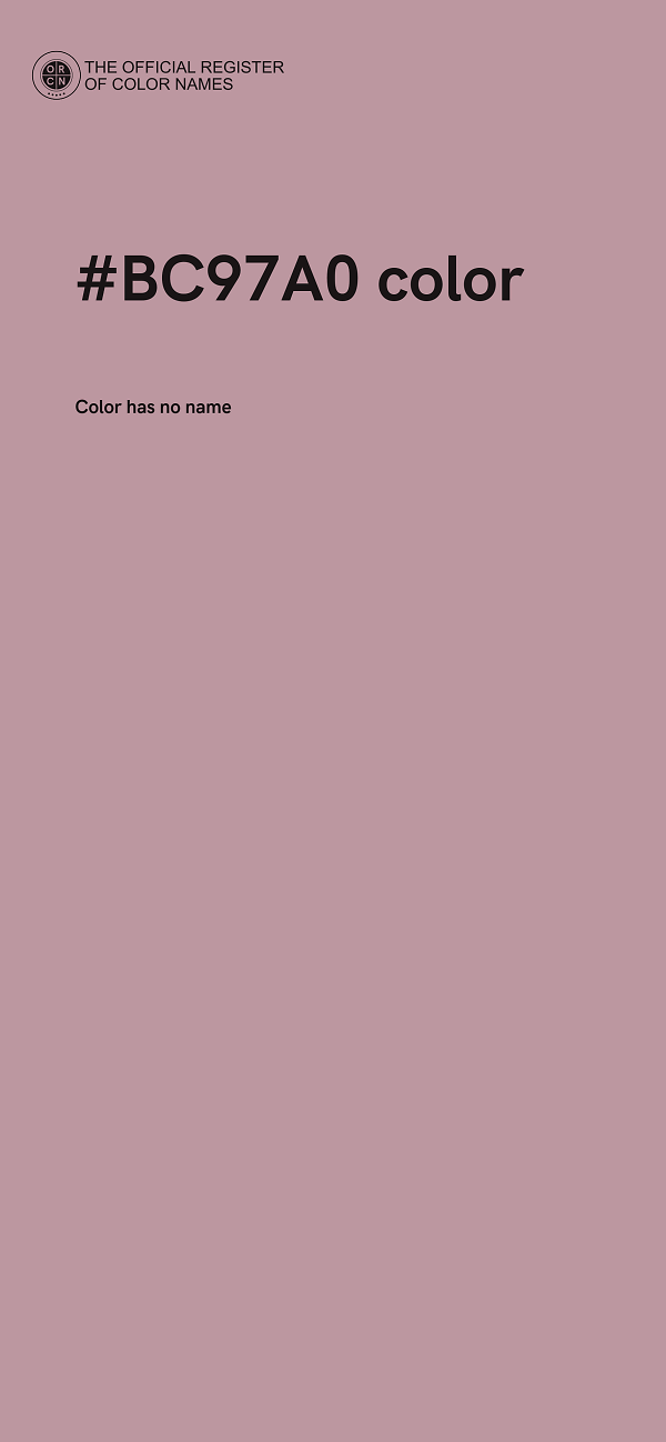 #BC97A0 color image
