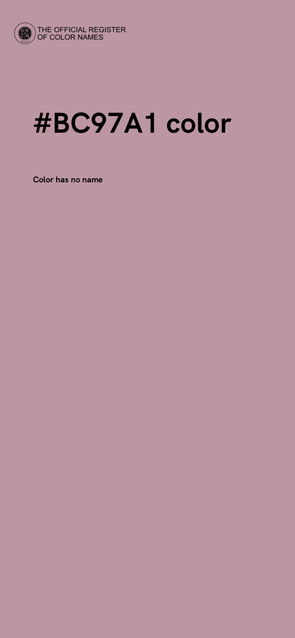 #BC97A1 color image