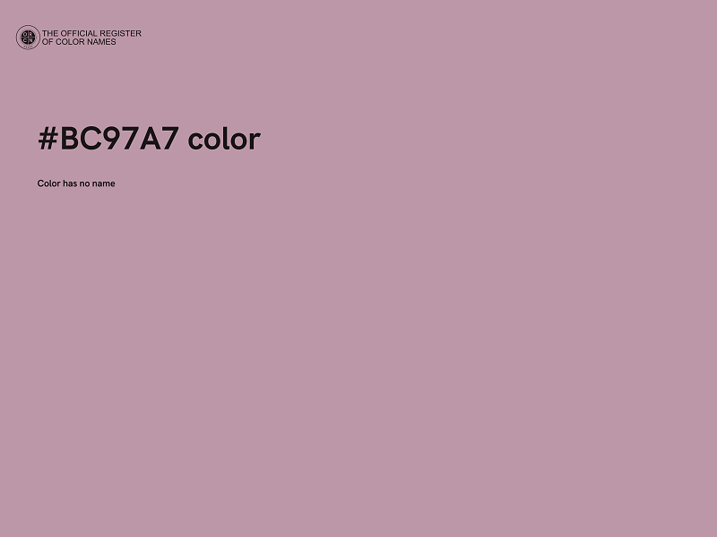 #BC97A7 color image