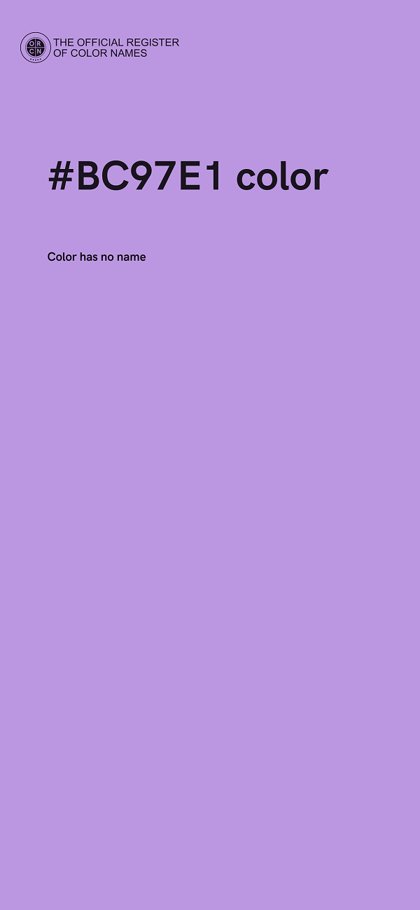 #BC97E1 color image