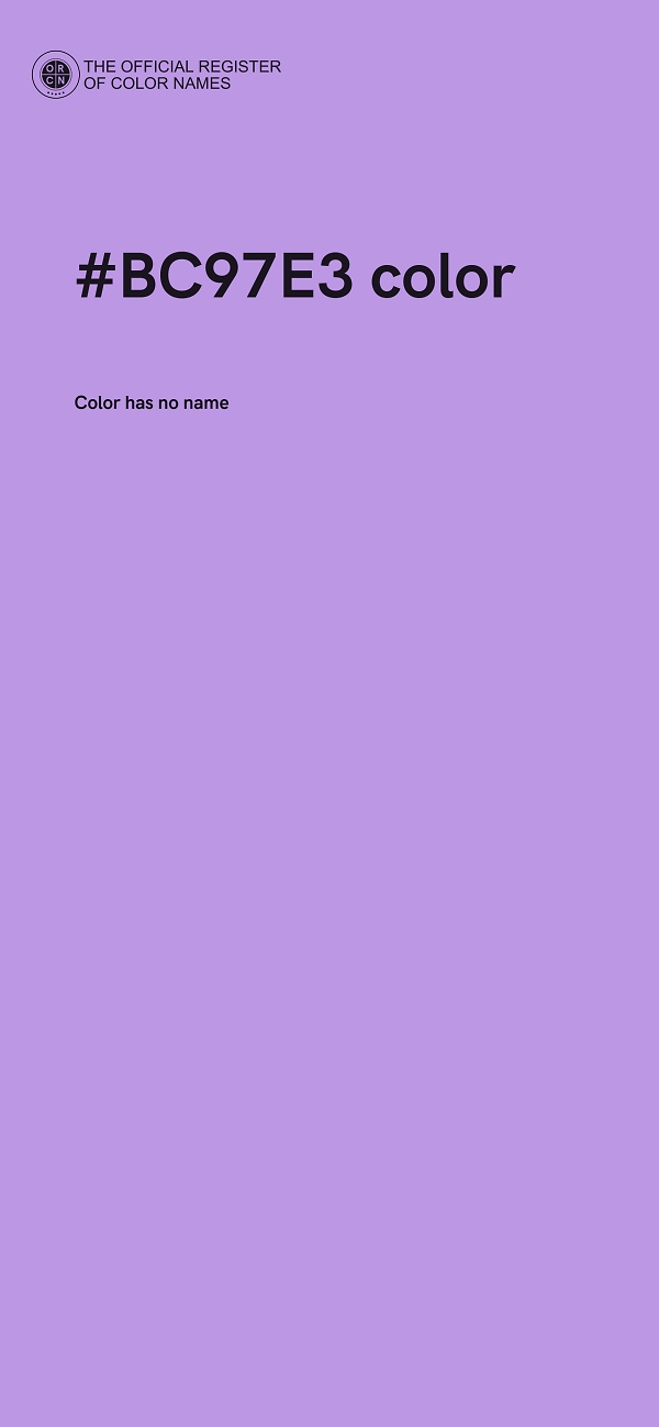 #BC97E3 color image