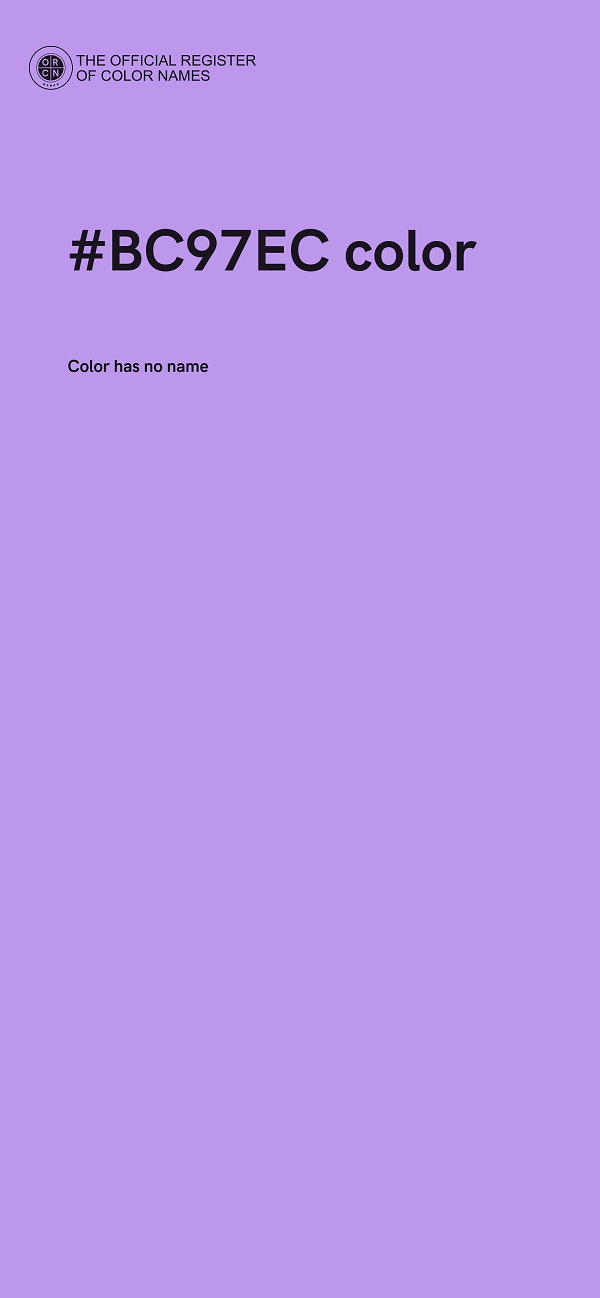 #BC97EC color image
