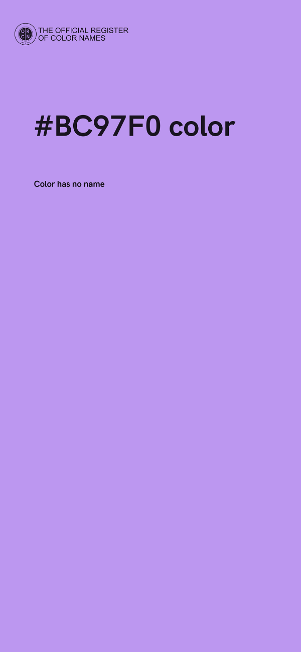 #BC97F0 color image