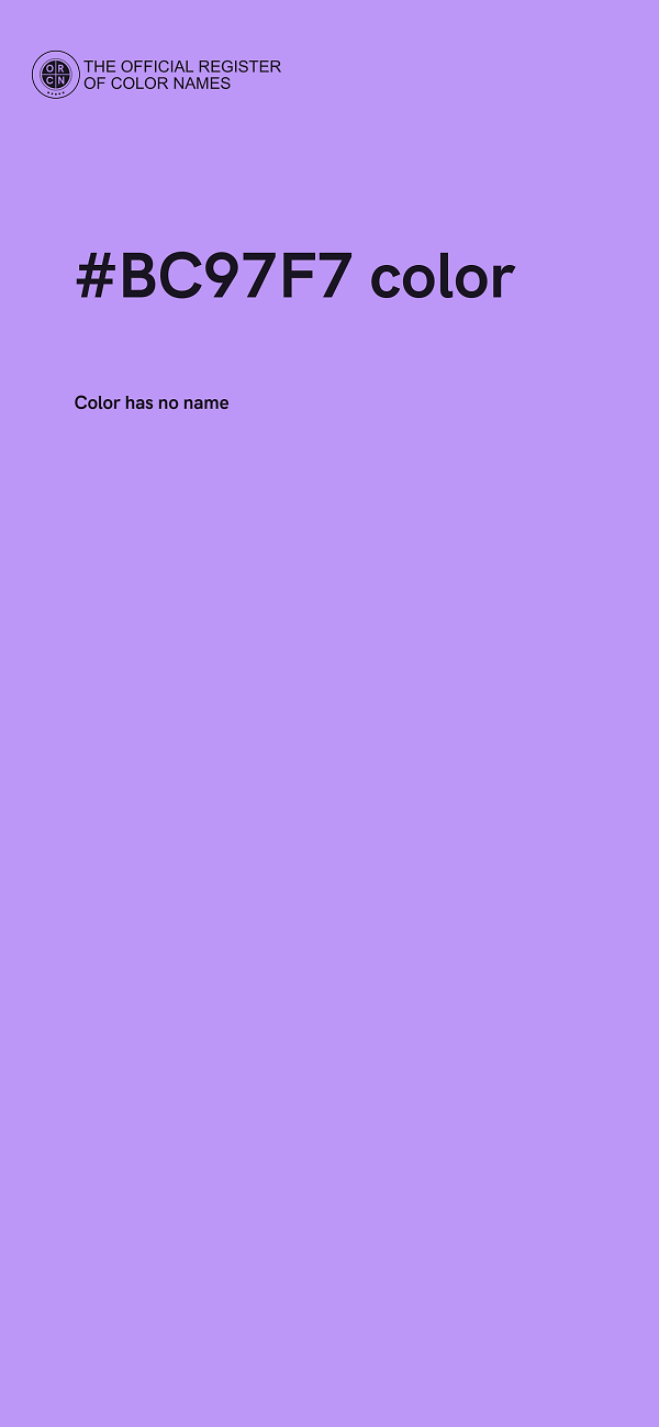 #BC97F7 color image