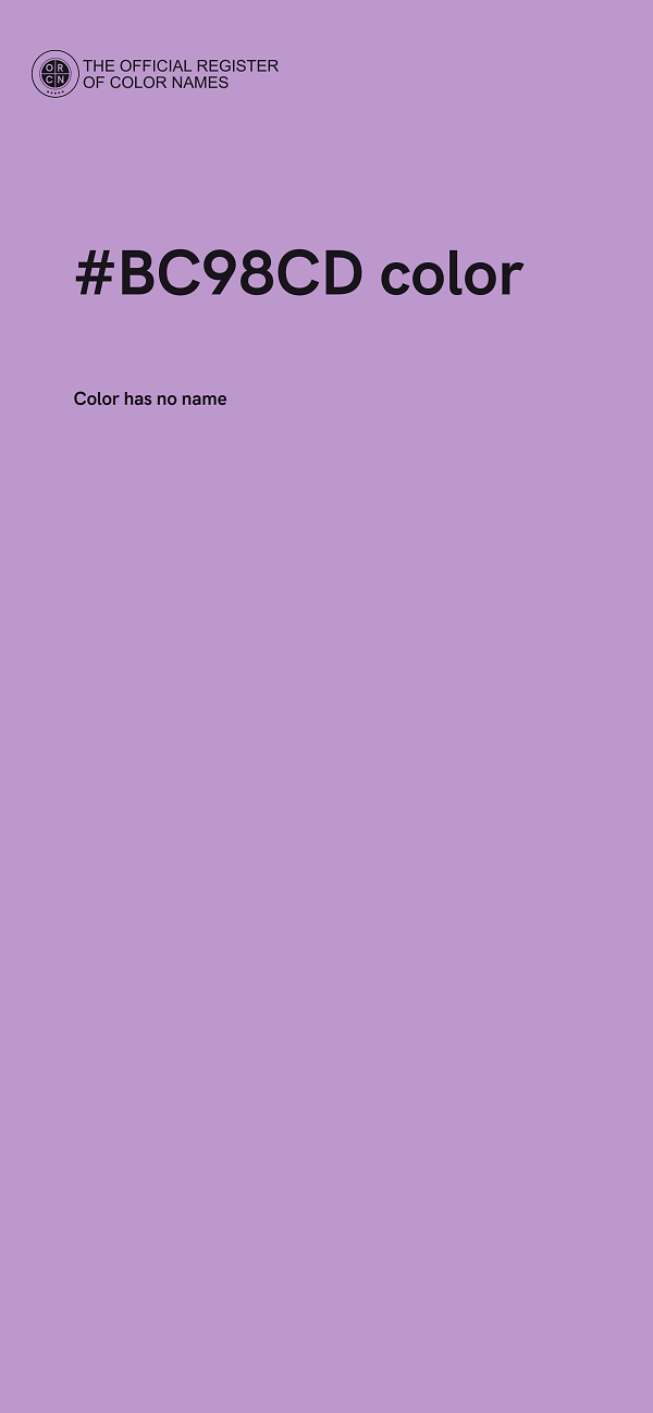 #BC98CD color image