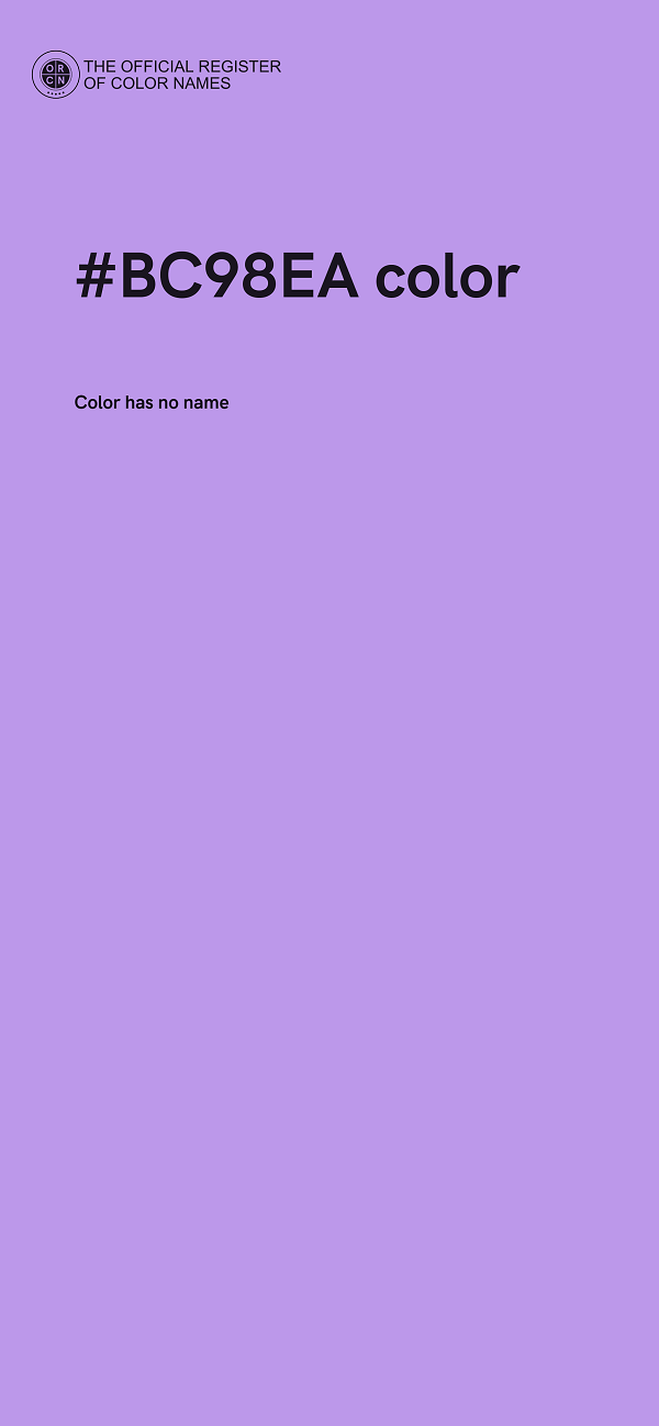 #BC98EA color image