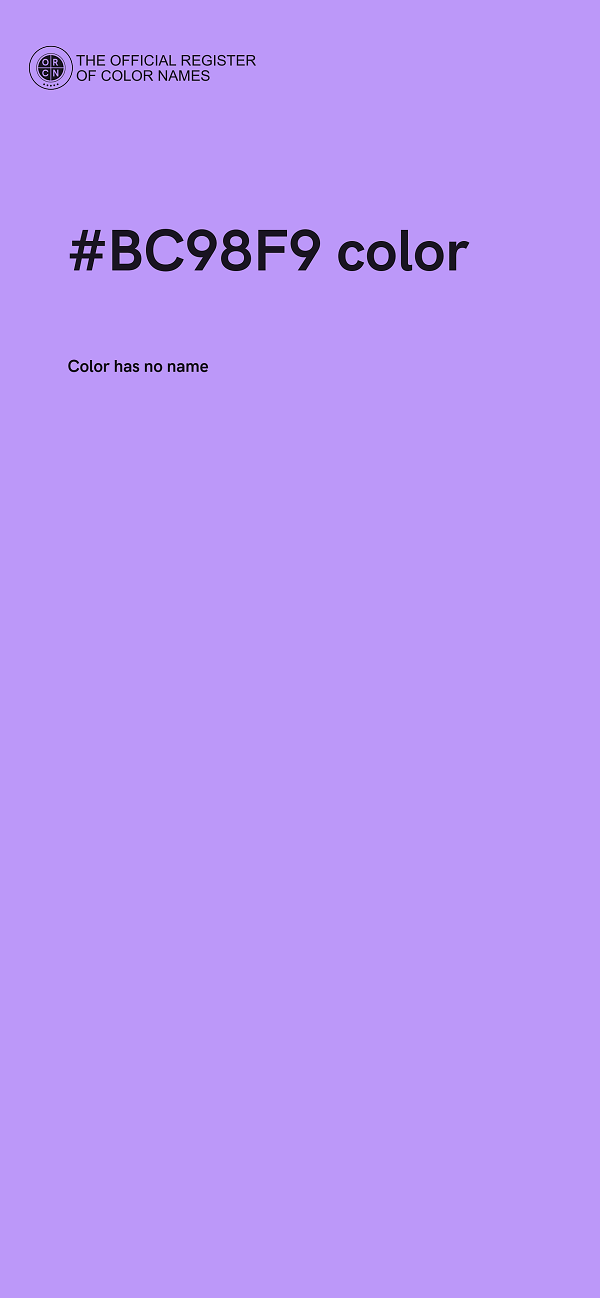#BC98F9 color image