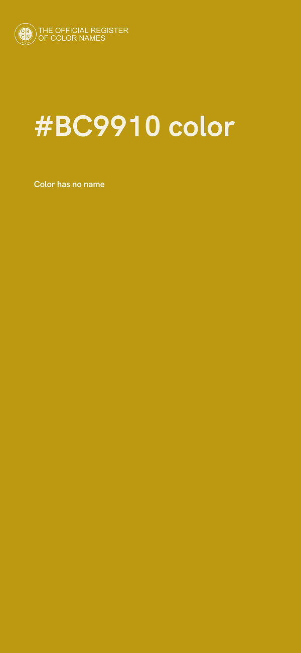 #BC9910 color image