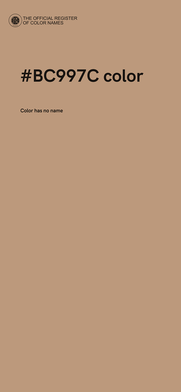 #BC997C color image