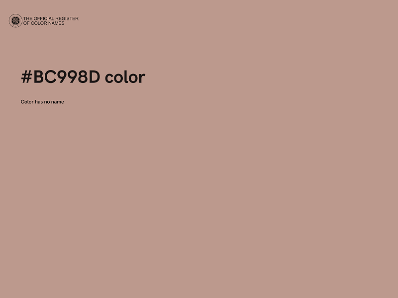 #BC998D color image