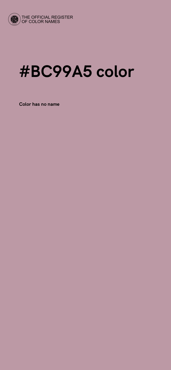 #BC99A5 color image