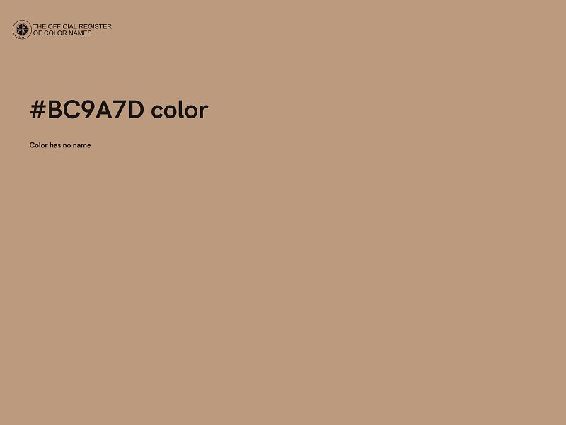 #BC9A7D color image