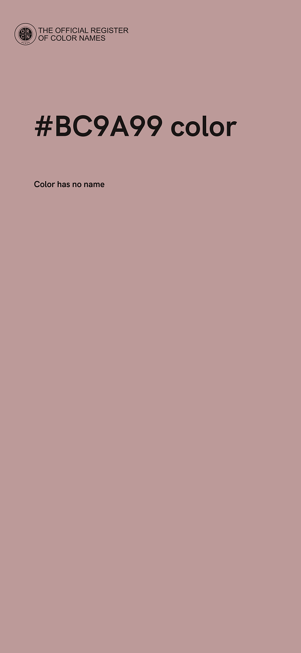 #BC9A99 color image