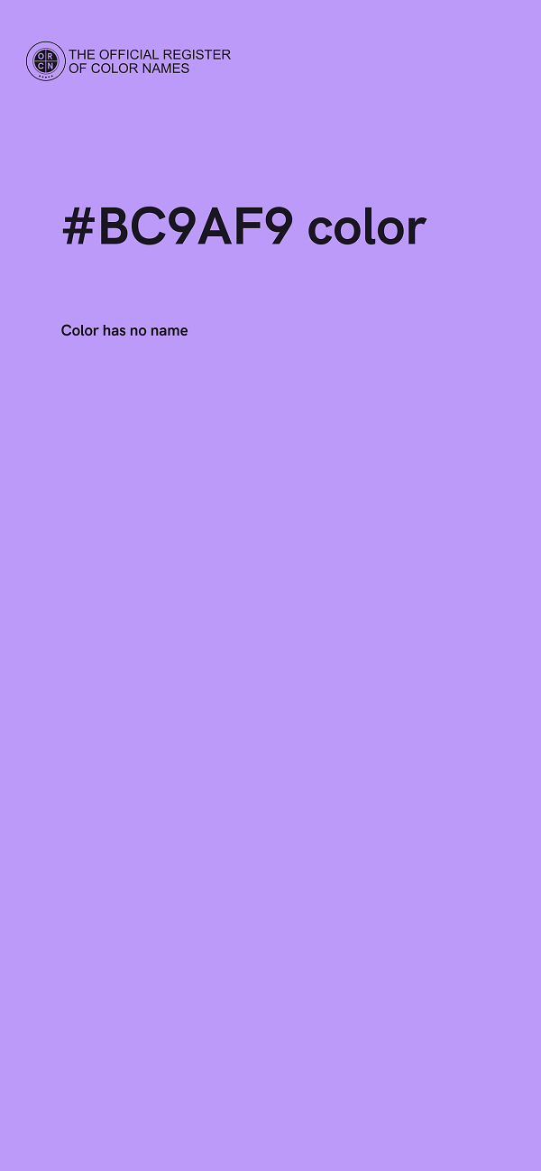 #BC9AF9 color image
