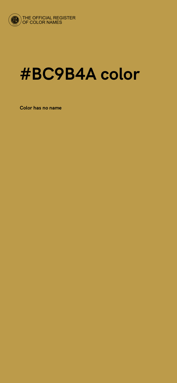 #BC9B4A color image