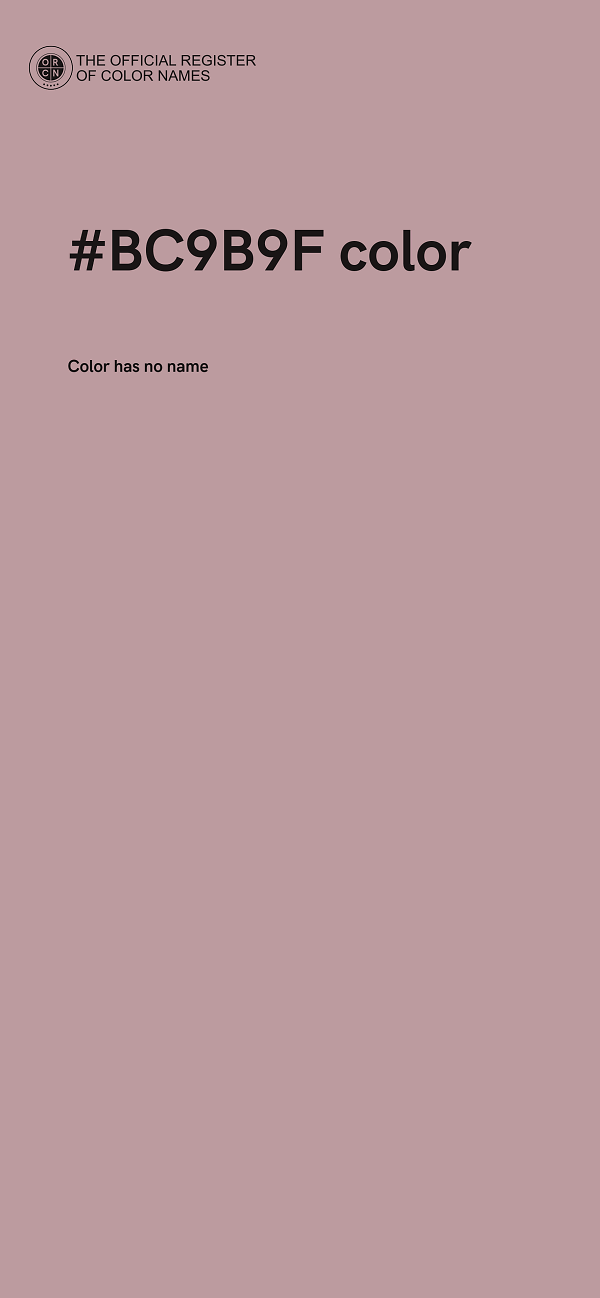 #BC9B9F color image