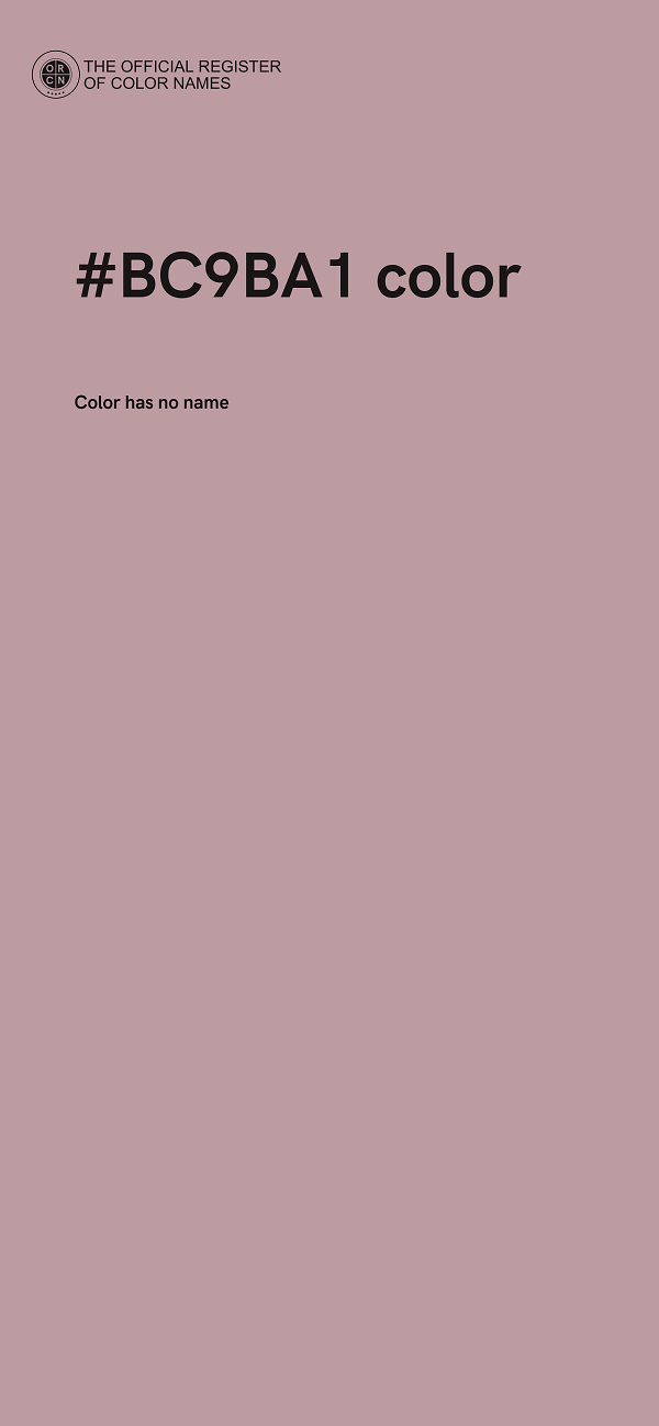 #BC9BA1 color image