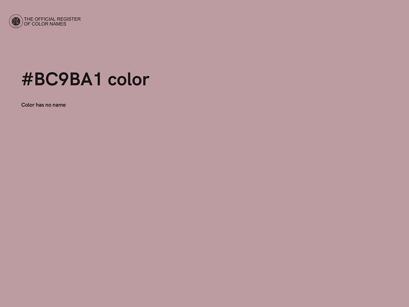 #BC9BA1 color image