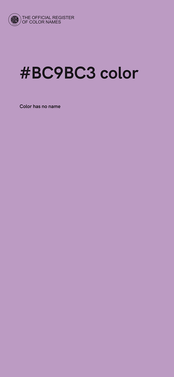 #BC9BC3 color image