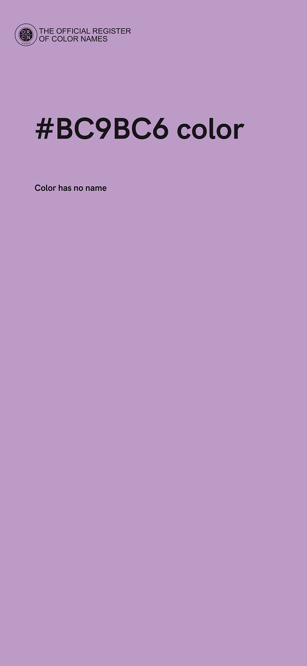 #BC9BC6 color image