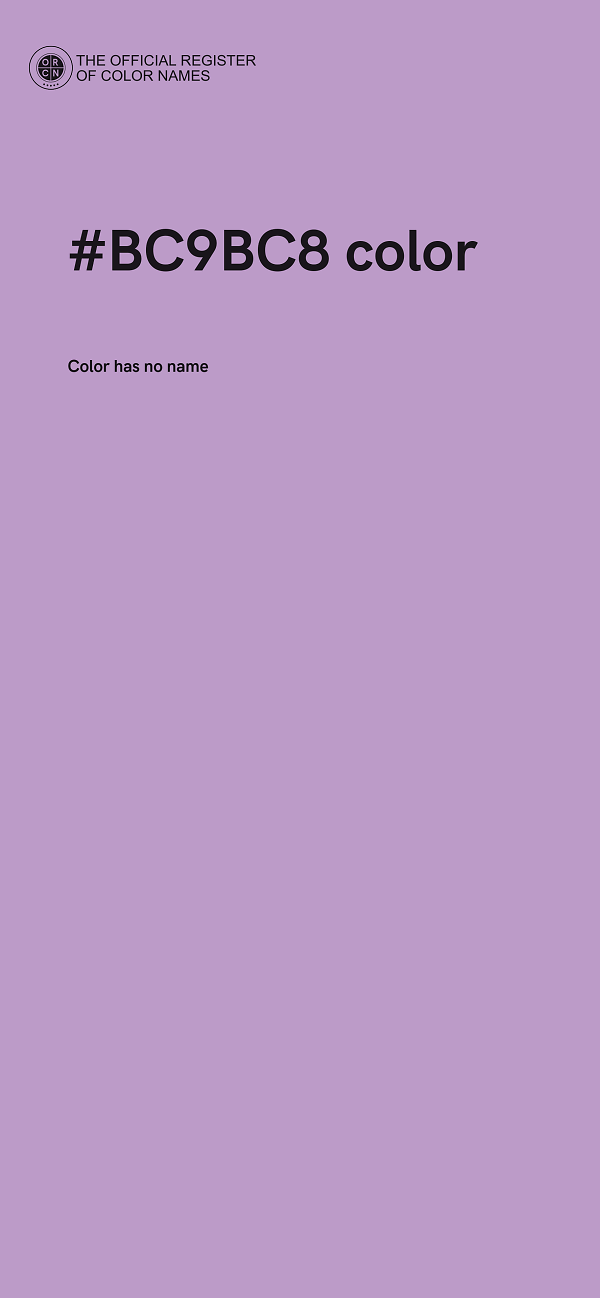 #BC9BC8 color image