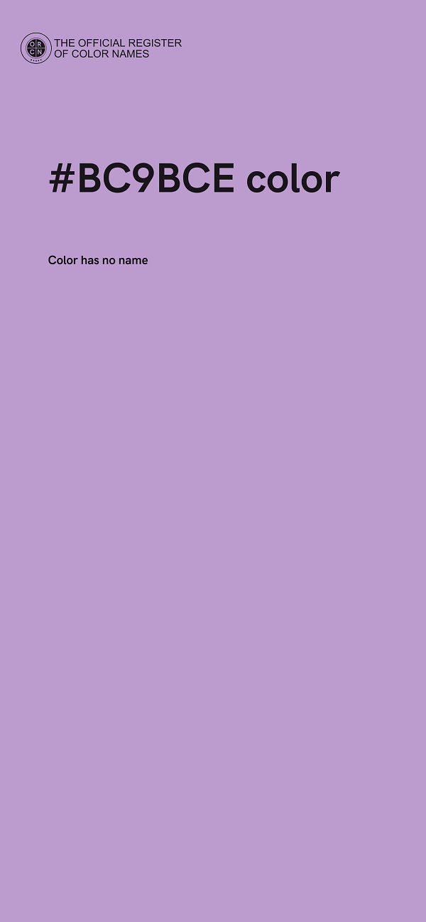 #BC9BCE color image