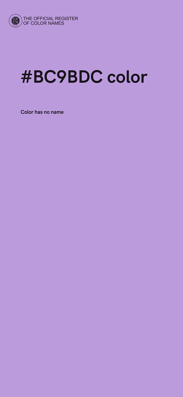 #BC9BDC color image
