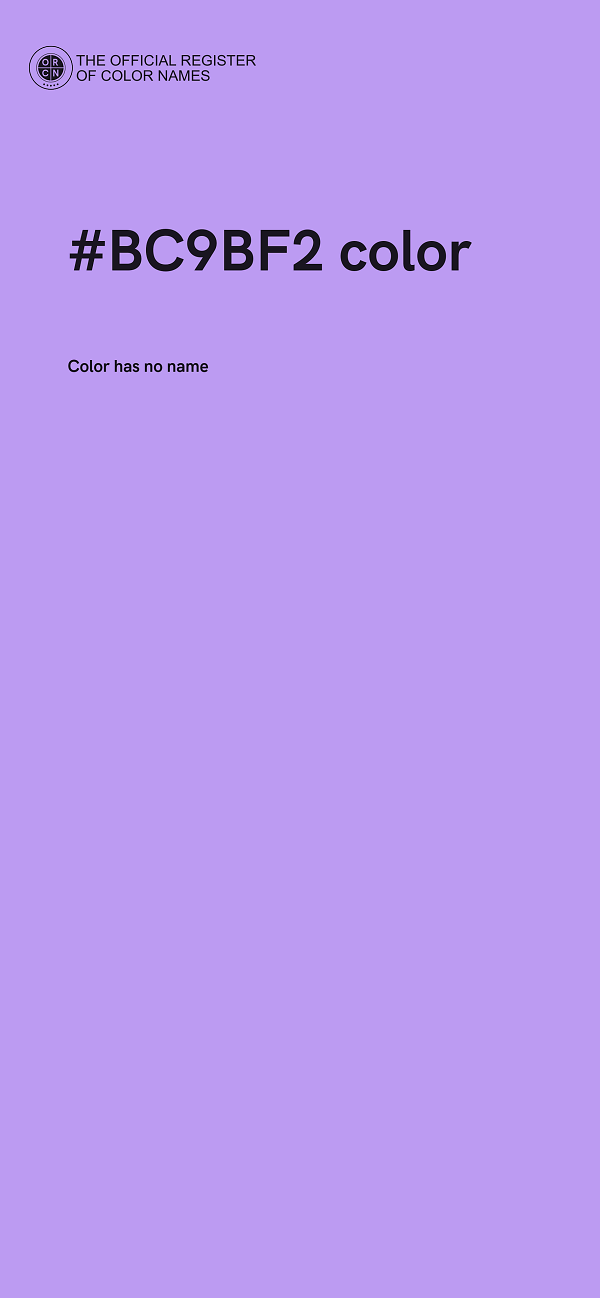 #BC9BF2 color image