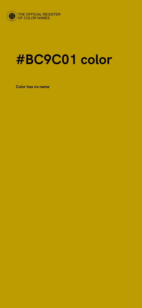 #BC9C01 color image