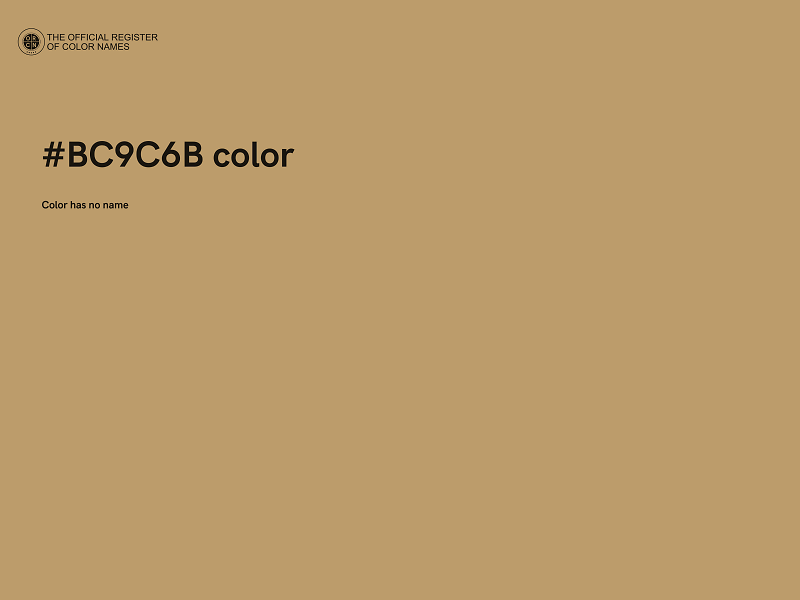 #BC9C6B color image