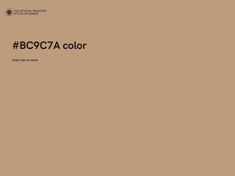 #BC9C7A color image