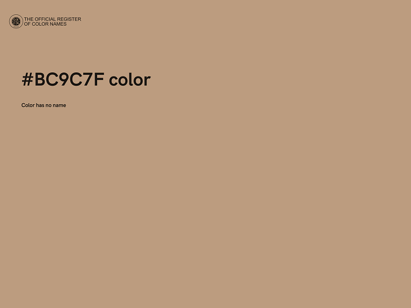 #BC9C7F color image