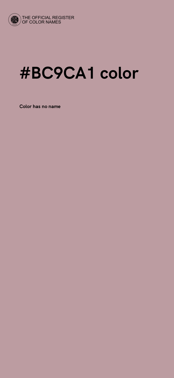 #BC9CA1 color image