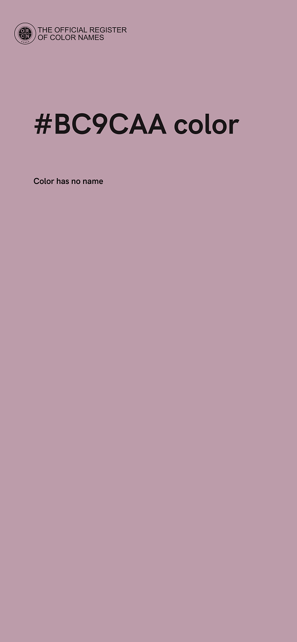 #BC9CAA color image