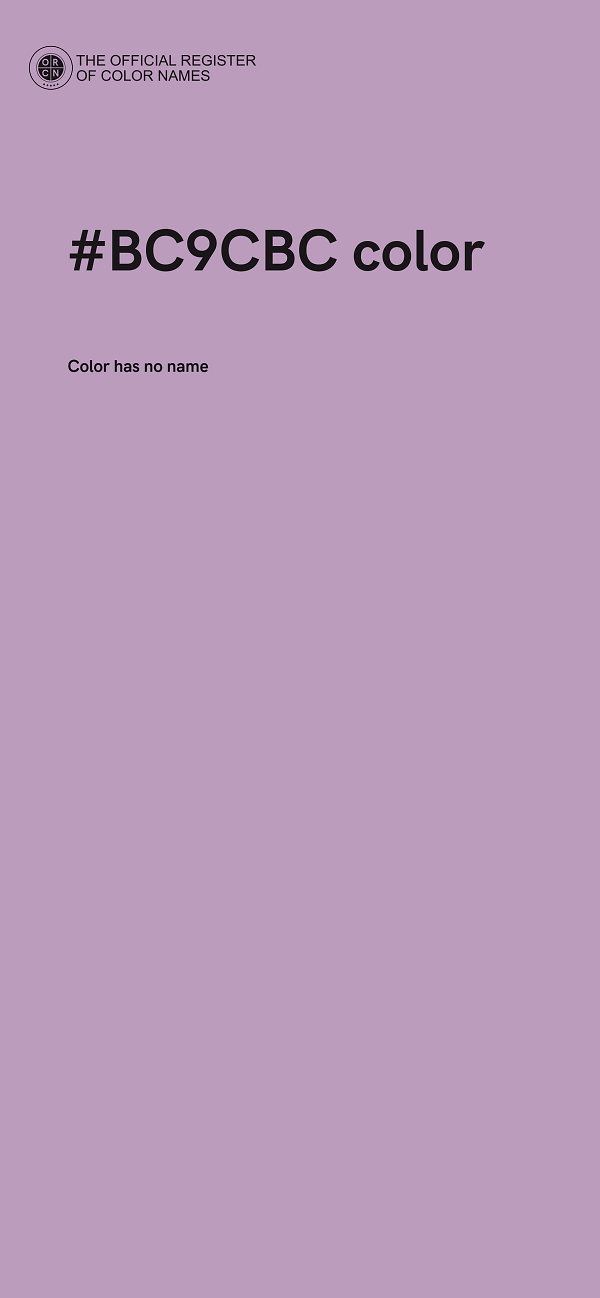 #BC9CBC color image